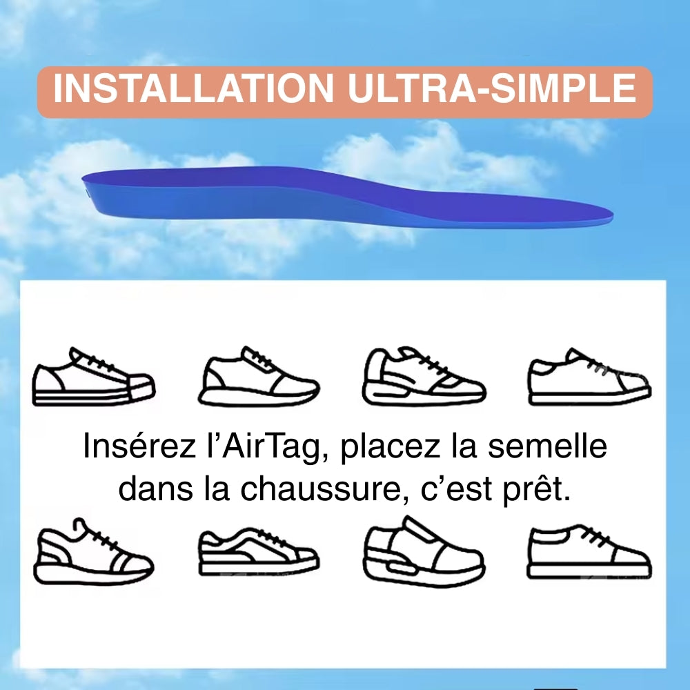 Semelles de protection AirTag pour chaussures